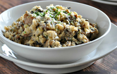 LCHF »Risotto« mit Blumenkohl und Shiitake-Pilzen