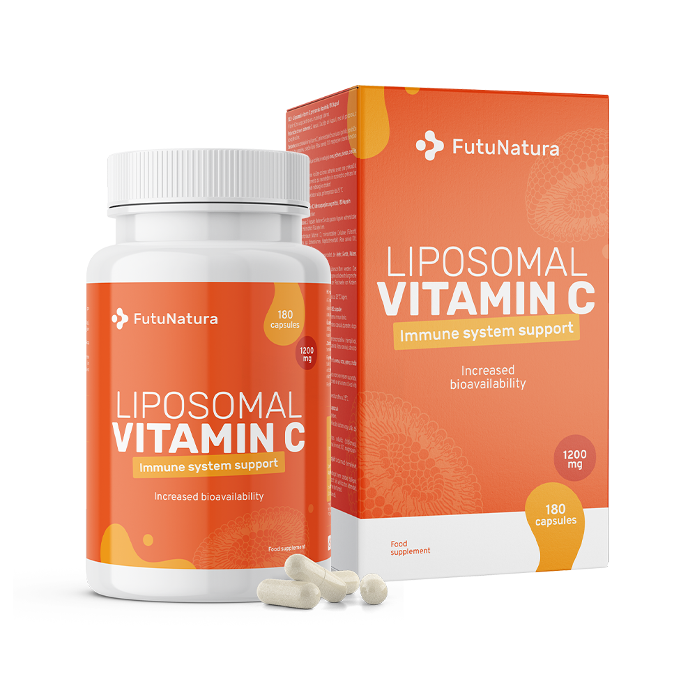 Liposomaler Vitamin C mit Hagebutte.