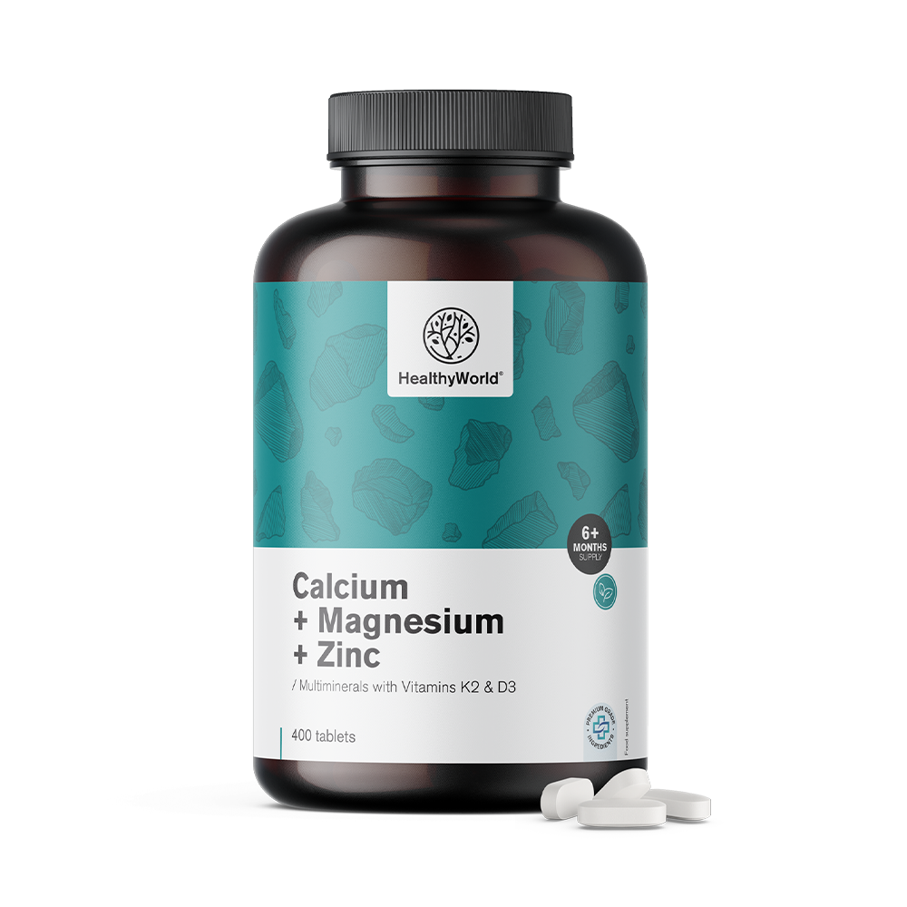 Kalzium + Magnesium + Zink in Tabletten