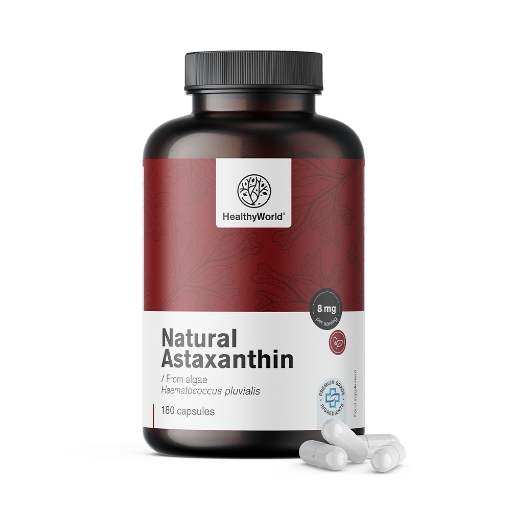 Natürliches Astaxanthin 8 mg in Kapseln