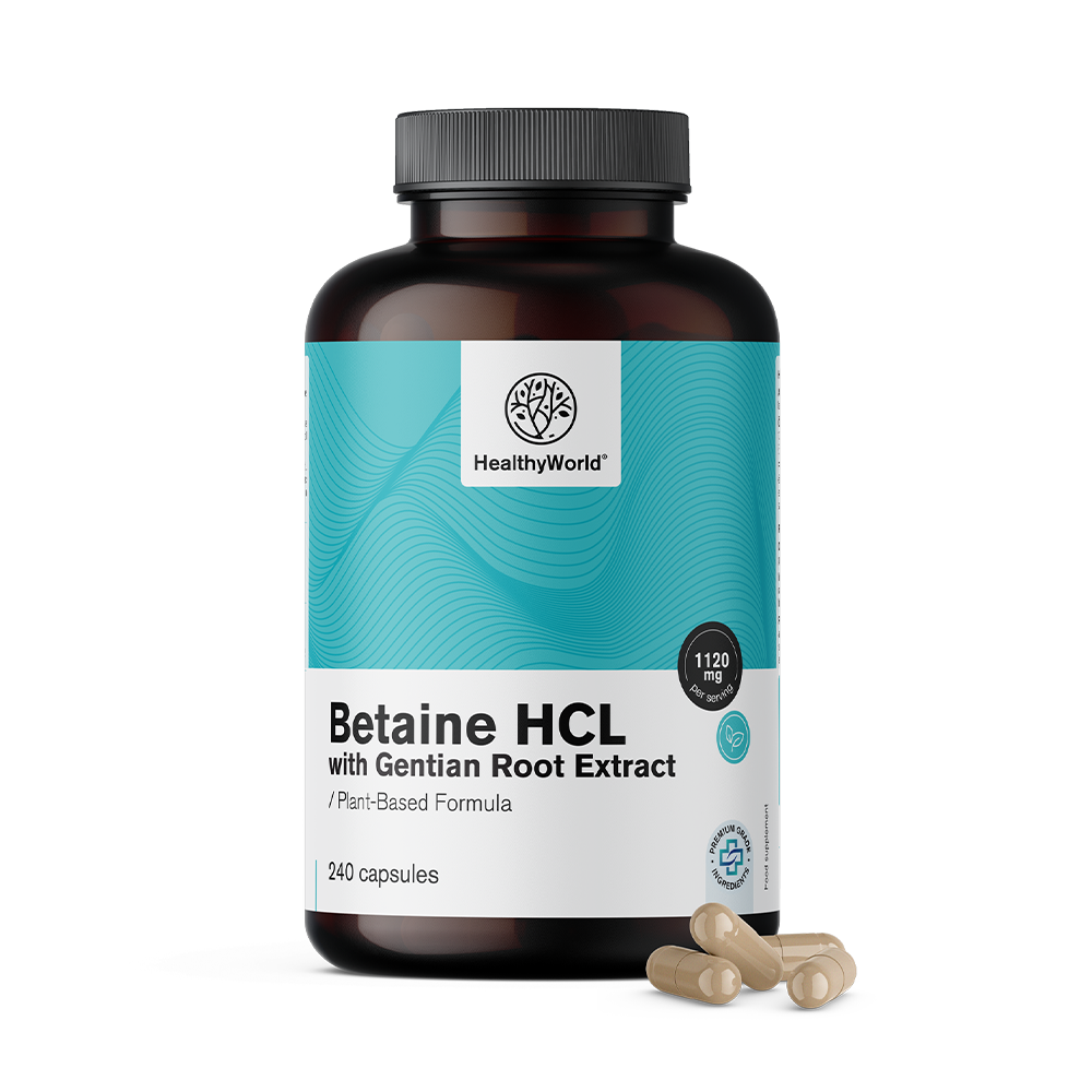 Betain HCL 1120 mg mit Enzian