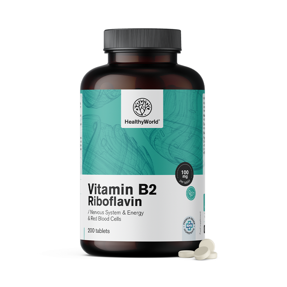 Vitamin B2 – Riboflavin 100 mg