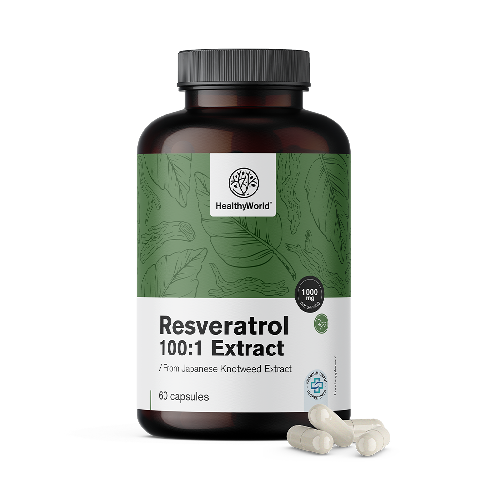 Resveratrol 1000 mg - Extrakt 100:1